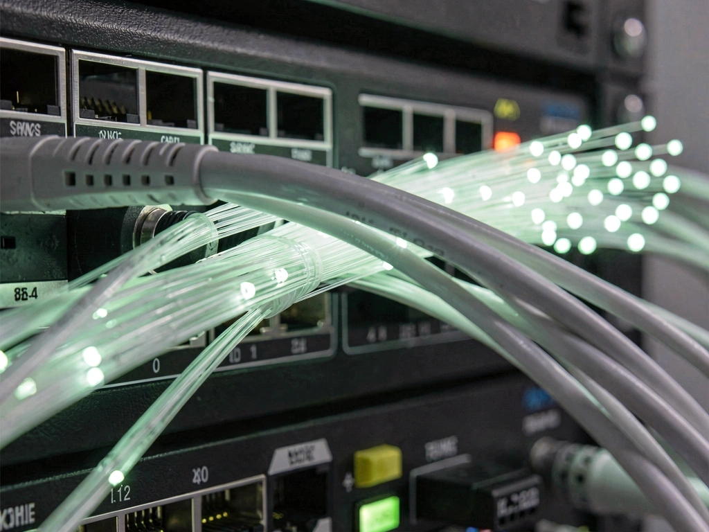 Conexiones de fibra óptica de alta velocidad